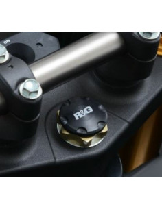 Insert écrou de direction R&G RACING noir Honda CRF1000L Africa Twin 2
