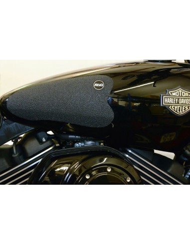 Kit grip de réservoir R&G RACING 2 pièces noir Harley Davidson Street 500
