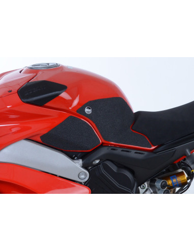 Kit grip de réservoir R&G RACING 4 pièces translucide Ducati Panigale V4
