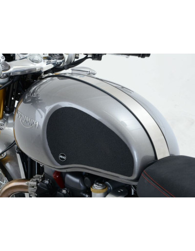 Kit grip de réservoir R&G RACING 2 pièces noir Triumph Thruxton 1200