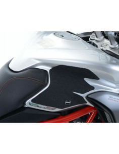 Kit grip de réservoir R&G RACING 2 pièces noir MV Agusta 800 Turismo Veloce