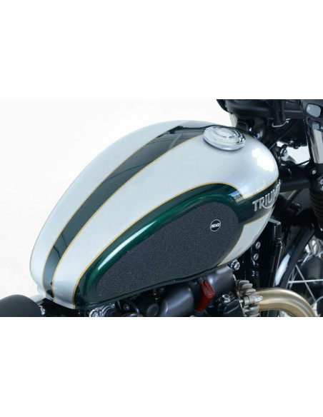 Kit grip de réservoir R&G Racing 2 pièces translucide Triumph Bonneville Bobber Kit grip de réservoir R&G Racing 2 pièces translucide Triumph Bonneville Bobber