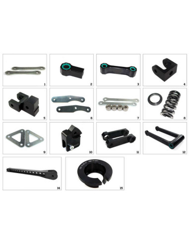 Kit de rabaissement de selle TECNIUM construction 12 