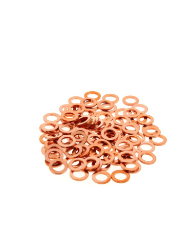 Rondelles cuivre BIHR 6x10x1,0mm 100 pièces