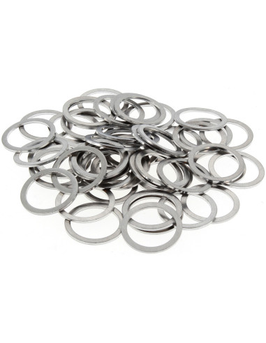 Rondelles alu BIHR 22x28x1,5mm 50 pièces