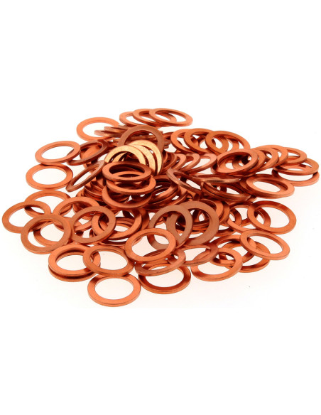 Rondelles cuivre BIHR 14x20x1,5mm 100 pièces