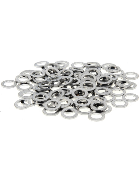 Rondelles alu BIHR 6x10x1mm 100 pièces