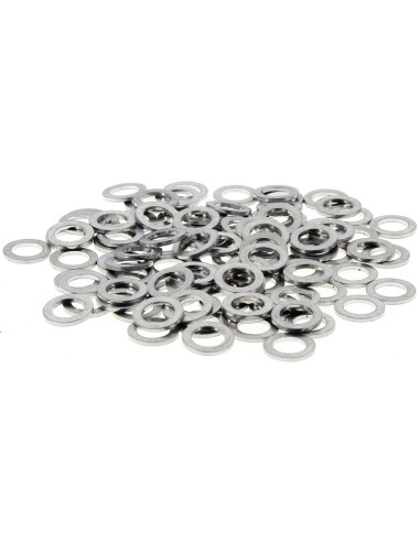 Rondelles alu BIHR 6x10x1mm 100 pièces
