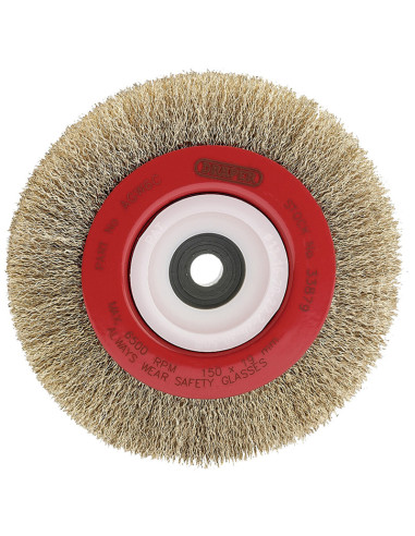 Brosse métallique DRAPER fils d'acier Ø150mm