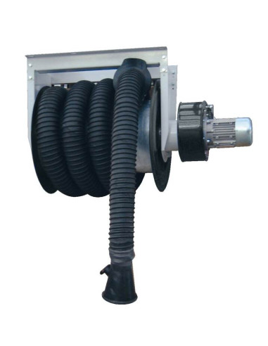 Extracteur de gaz d'échappement FILCAR enrouleur mécanique - ventilateur intégré - 7m Ø100mm