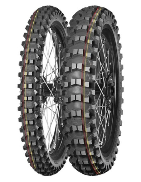 Pneu MITAS TERRA FORCE-MX SM 100/90-19 NHS 57M TT SOFT TO MEDIUM RED YELLOW