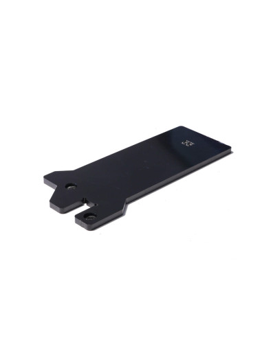 Plaque de protection de biellette AXP PEHD 8mm - noir