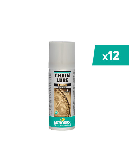 Lubrifiant chaîne MOTOREX Chainlube Racing - spray 56ml x12