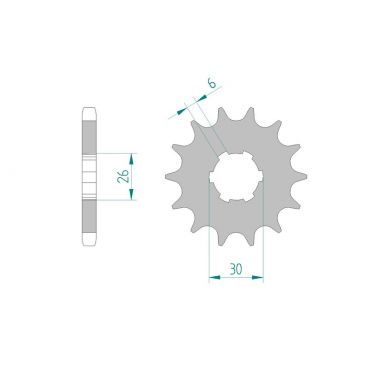 Kit chaine DID  ACIER YAMAHA XS 650...
