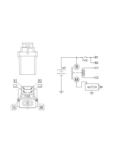 Relais de démarreur DZE
