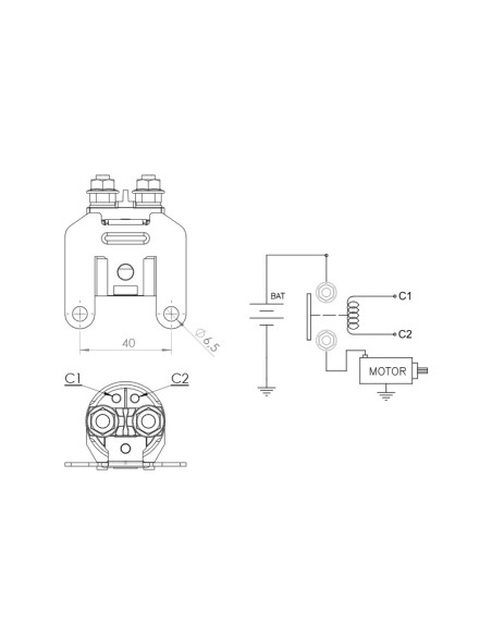 Relais de démarreur DZE
