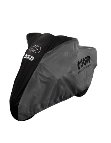 Housse de protection intérieur OXFORD Dormex noir/argent - moto / scooter - S