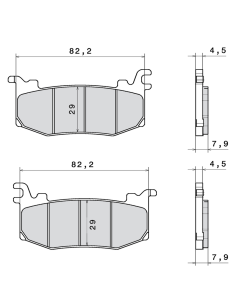 Plaquettes de frein BREMBO Racing métal fritté - M588Z04 2