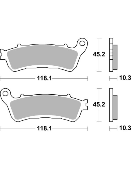 Plaquettes de frein BREMBO métal fritté - 07HO66SP Plaquettes de frein BREMBO métal fritté - 07HO66SP