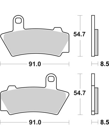 Plaquettes de frein BREMBO métal fritté - 07BB40SA