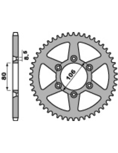 Couronne PBR acier C45 standard 3560 - 520