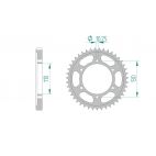 Kit chaine DID  ACIER YAMAHA YZF 1000 R1 4C8 2006 à 2008 couronne