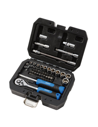 Jeu de douilles et d'embouts métriques DRAPER HI-TORQ® - 1/4" (40 pièces)