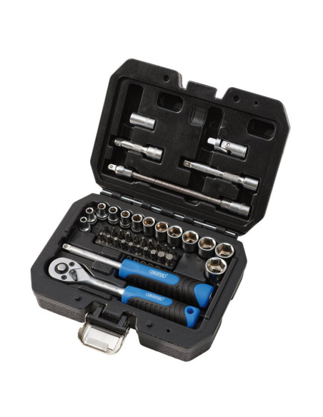 Jeu de douilles et d'embouts métriques DRAPER HI-TORQ® - 1/4" (40 pièces)