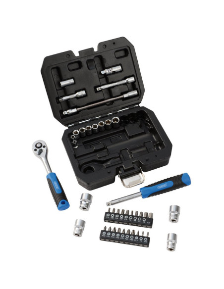 Jeu de douilles et d'embouts métriques DRAPER HI-TORQ® - 1/4" (40 pièces)