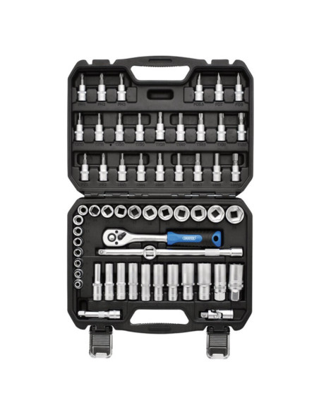 Jeu de douilles et d'embouts métriques DRAPER HI-TORQ®, 3/8" Sq. Dr. (58 pièces)