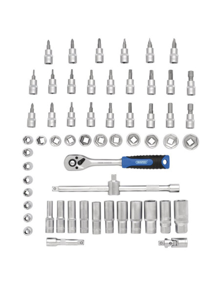 Jeu de douilles et d'embouts métriques DRAPER HI-TORQ®, 3/8" Sq. Dr. (58 pièces)