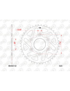 Couronne AFAM acier standard 86400 - 520 2
