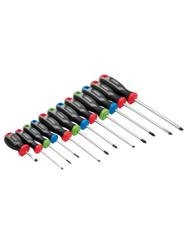 Jeu de tournevis à poignée souple DRAPER - 12 pièces