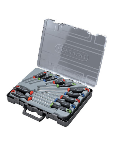 Jeu de tournevis à poignée souple DRAPER - 12 pièces