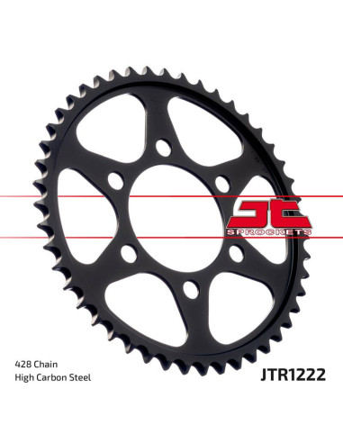Couronne JT SPROCKETS acier standard 1222 - 428 Couronne JT SPROCKETS acier standard 1222 - 428