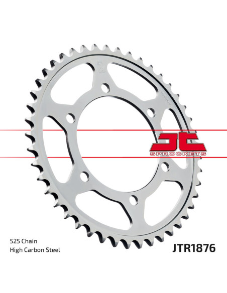 Couronne JT SPROCKETS acier standard 1876 - 525 Couronne JT SPROCKETS acier standard 1876 - 525