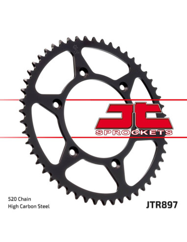 JT SPROCKETS Steel Standard Rear Sprocket 897 - 521 JT SPROCKETS Steel Standard Rear Sprocket 897 - 521