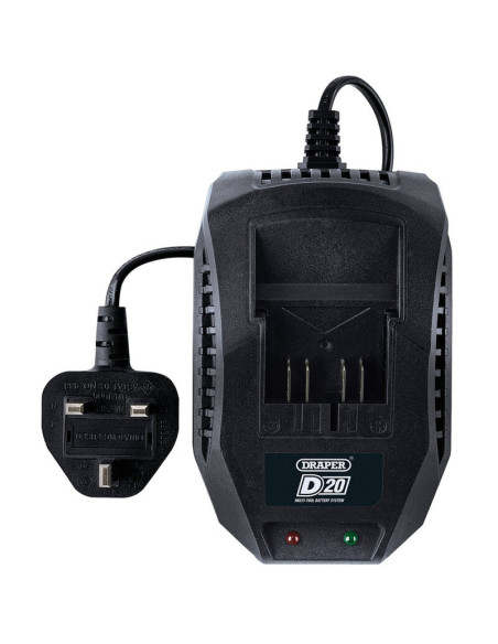 Chargeur de batterie DRAPER Li-ion D20 20 V, 2,4 A Chargeur de batterie DRAPER Li-ion D20 20 V, 2,4 A