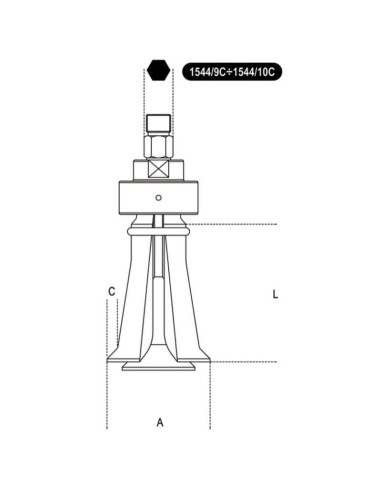Extracteur à pince BETA TOOLS - prise intérieure