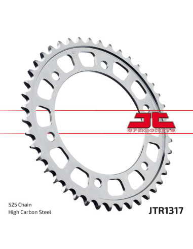 Couronne JT SPROCKETS acier standard 1317 - 525