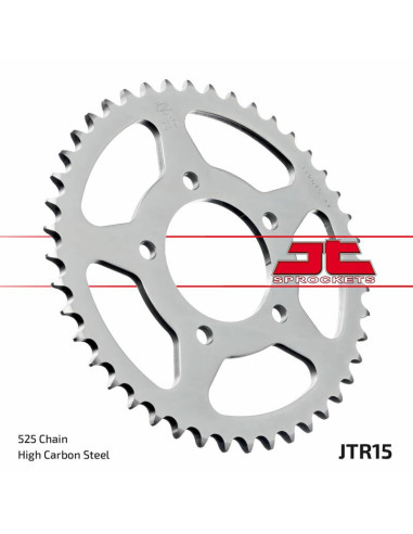 Couronne JT SPROCKETS acier standard 15 - 525 Couronne JT SPROCKETS acier standard 15 - 525