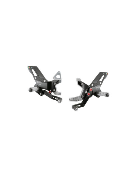 LIGHTECH Repose-pieds arrière réglables avec repose-pieds fixes (usage piste)