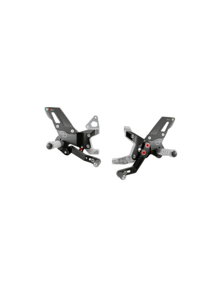 LIGHTECH Repose-pieds arrière réglables avec repose-pieds fixes (usage piste)