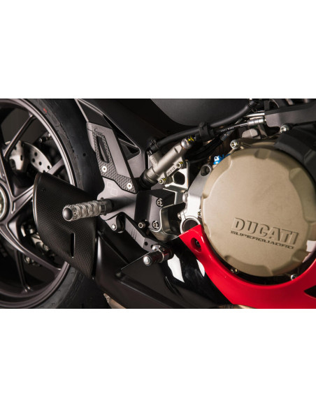 LIGHTECH Repose-pieds arrière réglables avec repose-pieds fixes (usage piste)