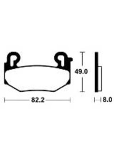 Plaquettes de frein TECNIUM Performance métal fritté - MF504 2