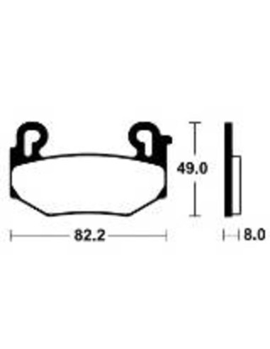 Plaquettes de frein TECNIUM Performance métal fritté - MF504
