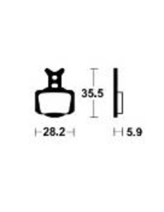 Plaquettes de frein TECNIUM MX/Quad Racing métal fritté - MOR506