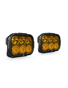 Kit d'éclairage universel DL6 lentille orange avec câblage Premium