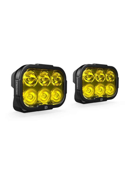 Kit d'éclairage universel DL6 lentille jaune avec câblage standard