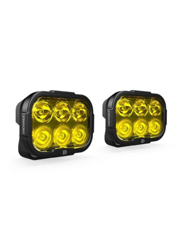 Kit d'éclairage universel DL6 lentille jaune avec câblage standard